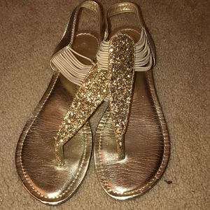 Gold sandals